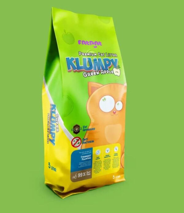 klumpy cat Litter-
Green Apple scent-