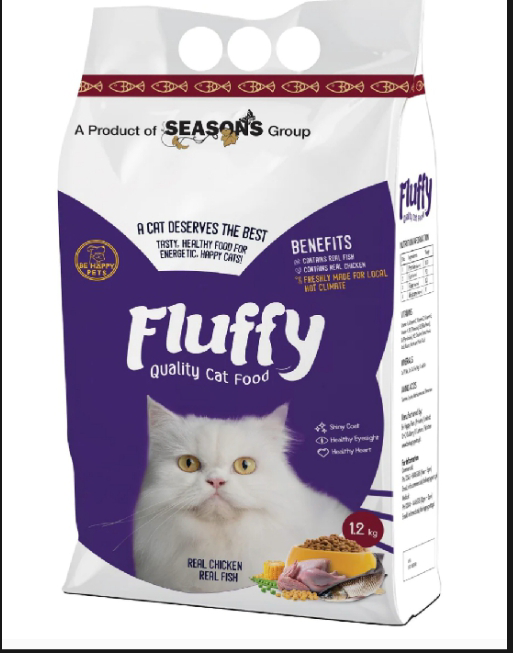 Fluffy Cat
 Food 1.2KG