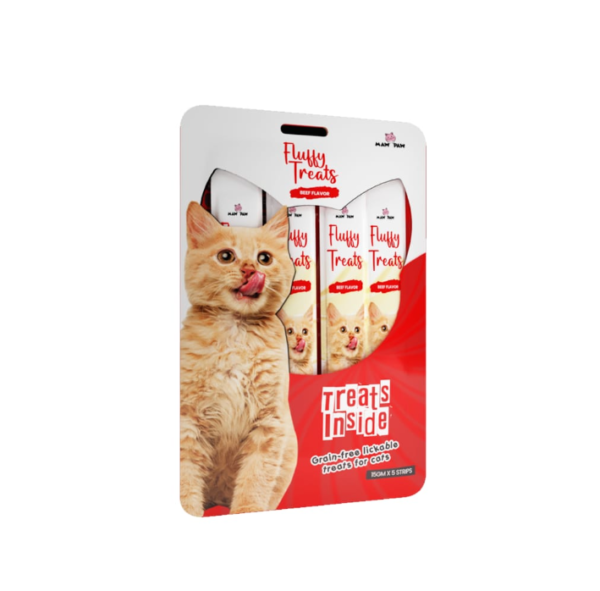 Fluffy Lickable 
Treats Beef (Grain