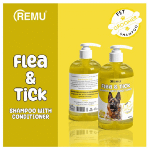 Remu Flea n Tick Shampoo With Conditioner- (Lemon)