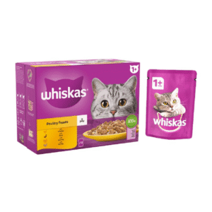 Whiskas  1+ Adult Poultry Feasts in jelly & Gravy Wet Cat Food Pouches - 85 gm