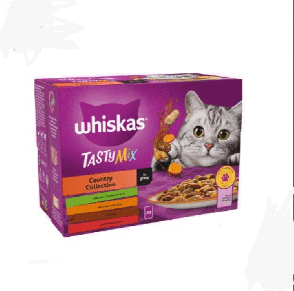 Whiskas 1+ Country Collection in Gravy wet Cat Food Pouches 85 gm