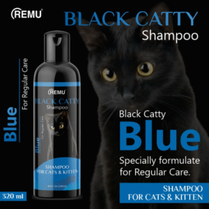 Remu Black Catty
 Shampoo Blue