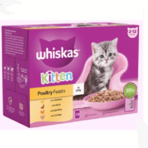 Whiskas Kitten Pouches Poultry Feast In. Jelly