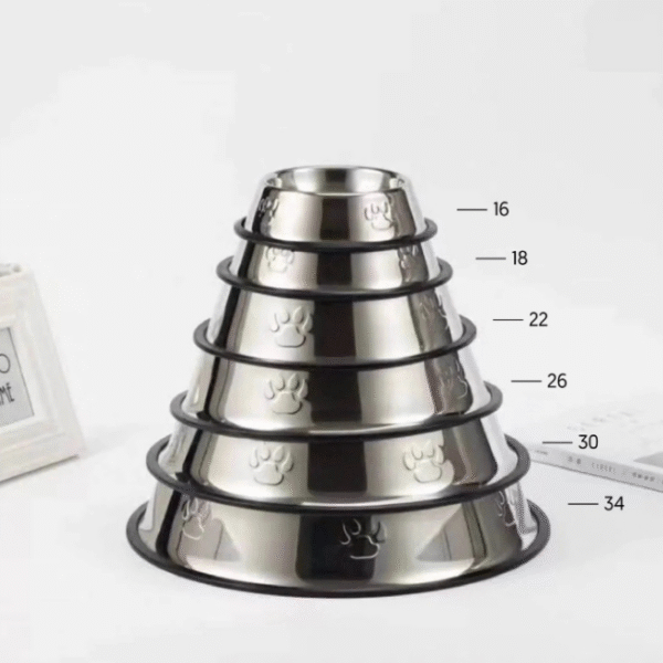 Stainless Steel - Bowl Pet Food Bowl - Water Bowl - Image 4